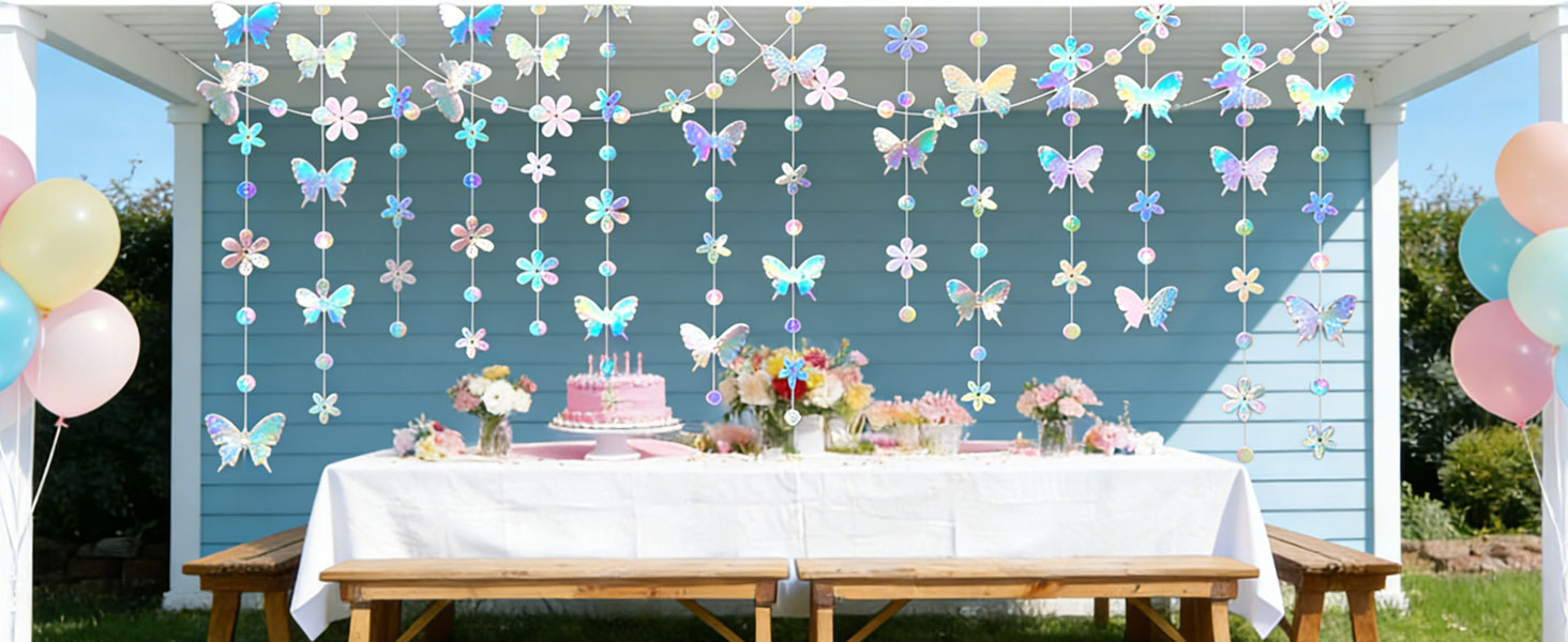 Star garland happy birthday banner congratulations banner streamers party decorations