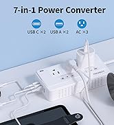 TREVOLTY 2000W Voltage Converter US to Europe, 220V to 110V Converter for European Travel, Power ...
