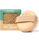 Bare Botanics Exfoliating Dry Brushing Body Brush for Lymphatic Drainage | Palm Sized, Universal ...