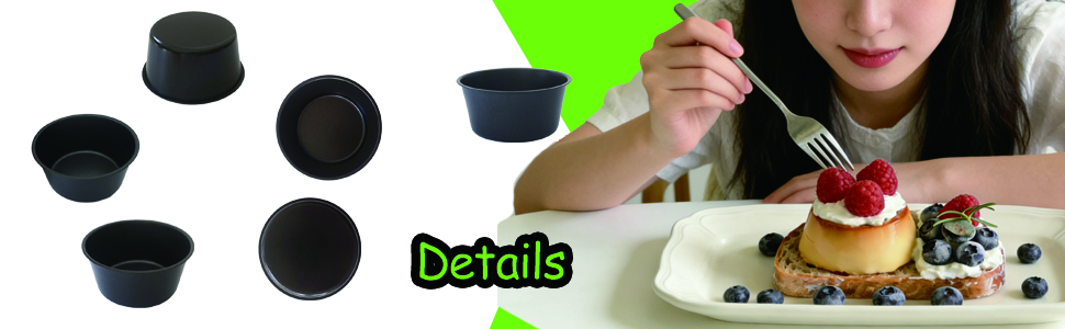 6PCS Carbon Steel Popover Pans