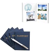 Hygloss 10 Blank Passport Books - 4.25 x 5.5-Inch - Fake Blue Passports - Travel Journal - Fun Pr...