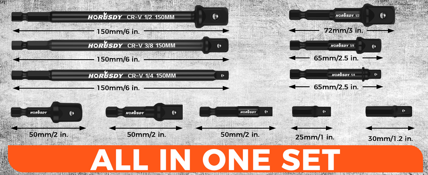 Impact socket set