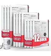 IDEATECH 12Pack Vacuum Storage Bags with Electric Pump, Jumbo Vacuum Seal Bags for Clothing, Bedd...