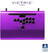 PDP Victrix Pro FS-12 Fight Stick for PS5, PS4, PC, 12-Button Sanwa Denshi, Ergonomic Detachable ...