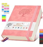 PERCUN A4 Lined Journal Notebook,365 Page Large Leather Journals for Writing Women Men,Hardcover ...