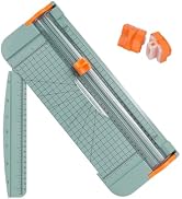 A4 Paper Cutter -12 Inch Paper Trimmer with 2pcs Replacement Blades with Safeguard Side Rulerfor ...