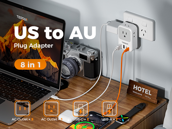 US to Australia Plug Adapter
