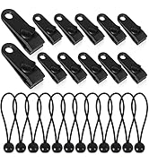 24 PCS Tarp Clips Heavy Duty Lock Grip Awning Clips,Tarp Clamps Shark Tarp Fasteners,Tent Clips P...