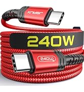 JSAUX 240W USB C to USB C Cable 10FT, USB C Cord Type C Fast Charger Cable Compatible with MacBoo...