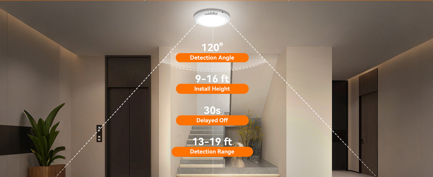 Motion Sensor Ceiling Light