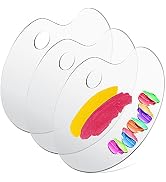 Acrylic Paint Palette, 3 PCS Non-Stick Clear Art Paint Palette for Adults & Kids, Easy to Clean &...