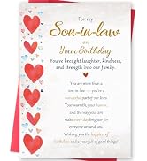 MOROLURU Son in Law Birthday Card, Funny Birthday Card for Him Men, Happy Birthday to A Best Son-...