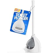 LOVLOY Toilet Plunger with Holder, Plunger with Unique Holder for 5.7-inch Toilet Drain, Plungers...