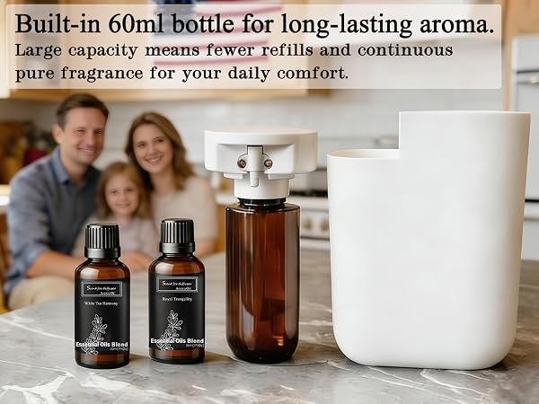 Waterless Diffuser for Essential Oil, Plug in Wall Scent Diffuser for Home