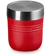Le Creuset Stainless Steel On The Go Food Jar, 16 oz., Cerise