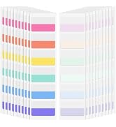 240PCS Sticky Index Tabs, Colored Strip Page Markers, Writable and Repositionable File Tabs Flags...