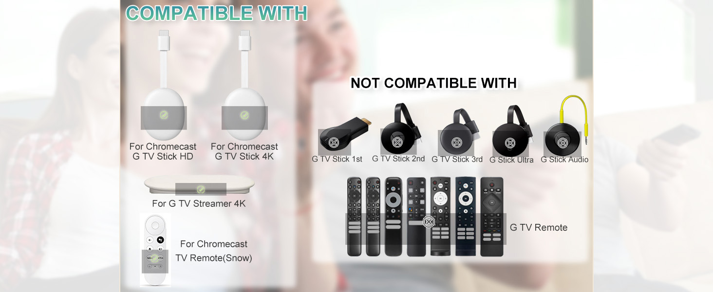 Compatible with TV Stick 4K, TV Stick HD, and TV Streamer devices