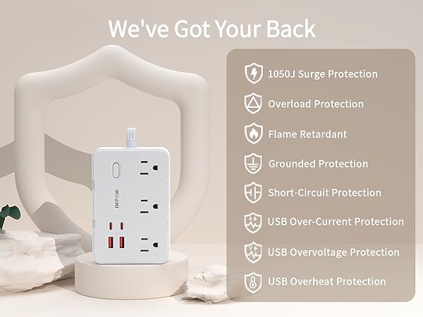 power strip with USB C