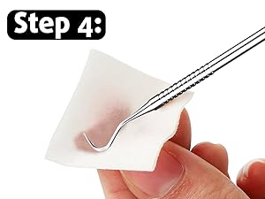 G.CATACC stainless steel dental tools with tooth cleaner plaque remover, metal dental pick