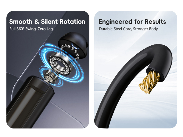 SaintCos Cordless Gravity Jump Rope, Smart Jump Rope with Counter for Gym, APP Data Analysis