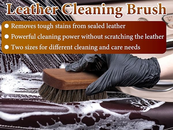 Leather Brush Car Detailing