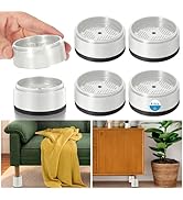 EGTTGIN 4 Pack Furniture Risers 1 Inch, Adjustable Bed Risers Heavy Duty for Table Desk Couch Cha...