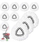 10 Pack Spin Mop Replacement Heads, Mop Replace Head Easywring 1-Tank System, Mop Head Replacemen...