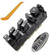 Front Left Driver Side Master Window Switch for 2003-2006 Cadillac Escalade, Chevy Avalanche Subu...