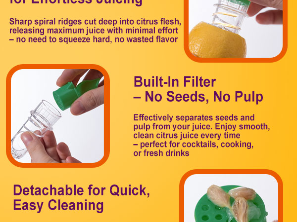 Twist-Cut Design, Built_in Filter, Detachable for Quick, Easy Cleaning