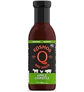 Kosmos Q Sweet Apple Chipotle Barbecue Sauce – Apple-Infused Gluten Free BBQ Sauce with a Spicy K...