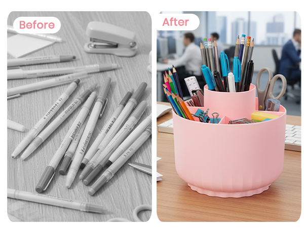 Pink Desk Accessories