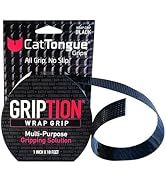 CATTONGUE GRIPS Non-Abrasive Grip Tape Wrap - 1” Thick Heavy-Duty, Waterproof Anti-Slip Tape for ...