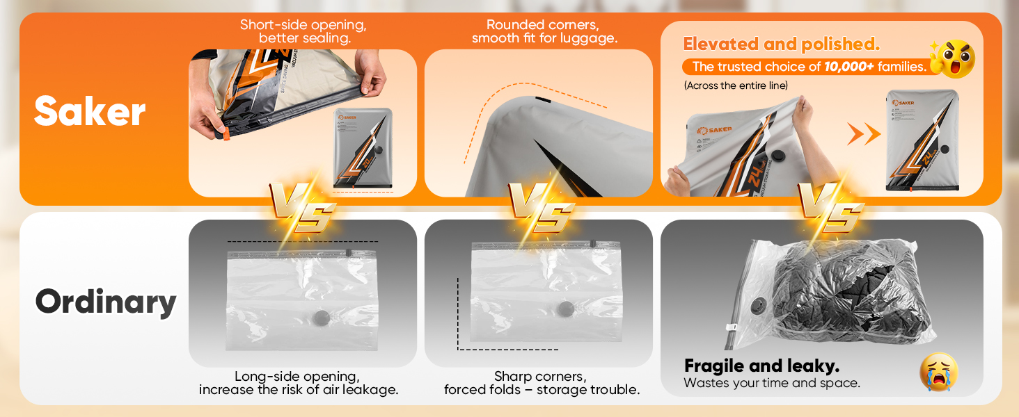 Saker Vacuum Seal Bags for Clothing