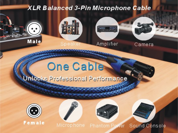 xlr to xlr cable compatible devices with mic xlr jack connector