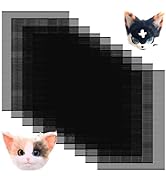 CXIIPOL 10 Sheet Fursuit Eye Mesh, 0.5mm Black Eye Mesh Plastic Meshs Sheet 11.8 X 7.87 Inch for ...