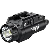 Feyachi HL-20 Pistol Light 1500 Lumen Upgrade LED Weapon Light Compact Rail Mounted Handgun Tacti...