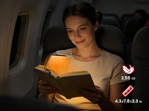 Glocusent 630nm Red Light Reading Light, 26 LEDs Zero Blue Light