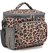 FlowFly Insulated Reusable Lunch Bag Adult Large Lunch Box for Women and Men with Adjustable Shou...