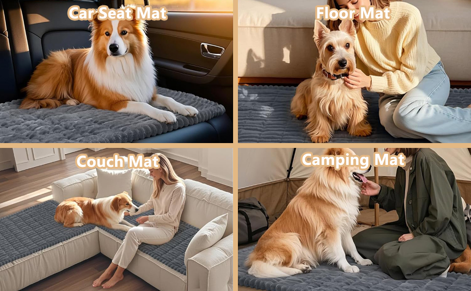 Non-Slip Pet Bed Pad for Car Back Seat Cover