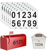 OUZOUSTATE 2 Inch Mailbox Numbers,60 Pcs Black Mailbox Numbers Decal 6 Sets Waterproof Vinyl Self...