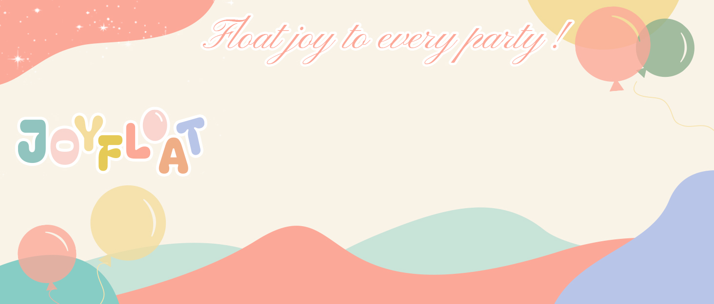 JOYFLOAT brand story banner with professional design style