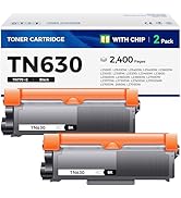 TN630 Toner Cartridge Black 2-Pack Printer Replacement Compatible for Brother TN-630 TN660 TN-660...