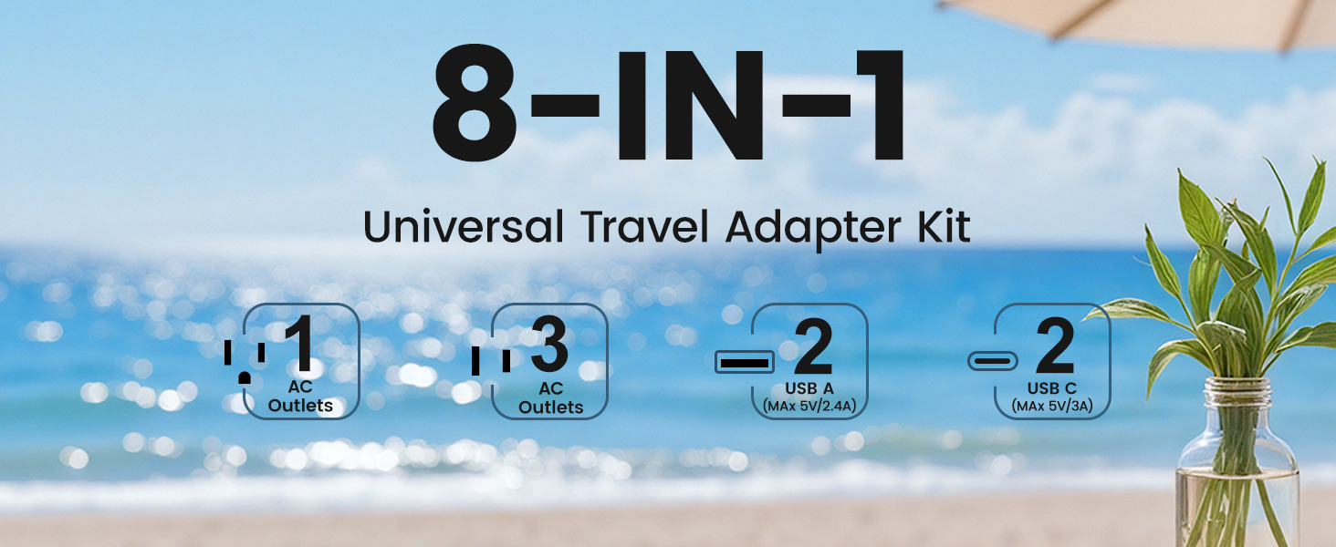 International Travel Adapter Set
