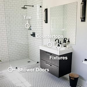 waterproof shower tile countertops fixtures