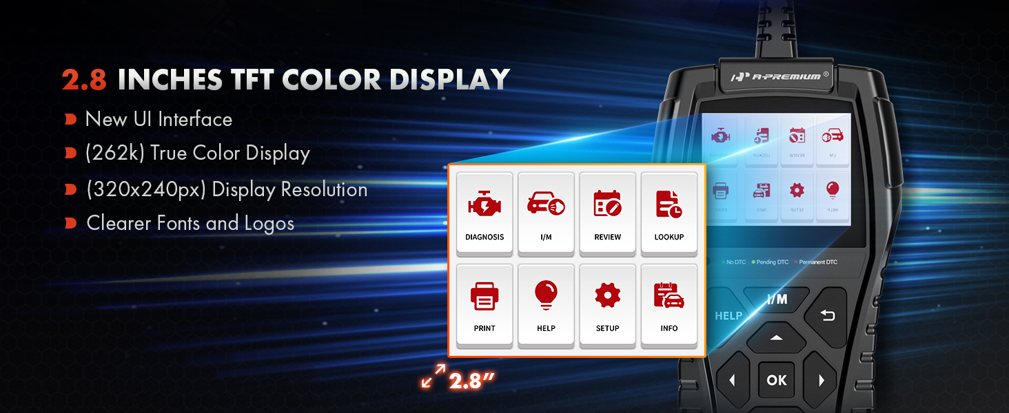 OBD2 Scanner Code Reader Diagnostic Tool