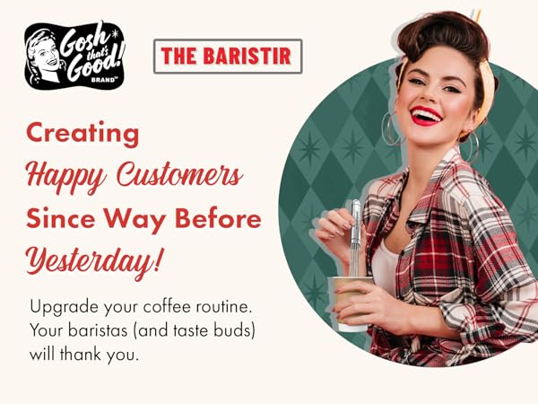 Barista using The Baristir – professional coffee mixer for café-quality drinks