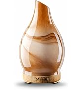 JOYOLO Essential Oil Diffuser, 120 ml Glass Aromatherapy Diffuser with 7 Color Lights, Auto Shut-...
