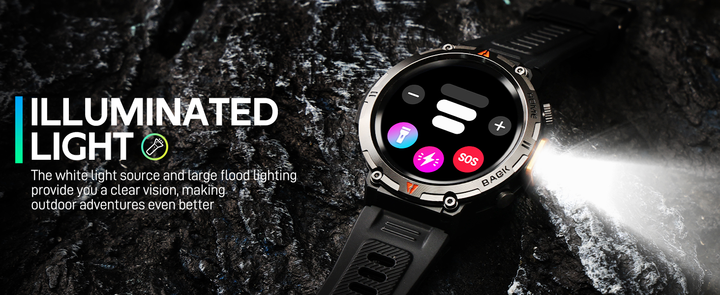 Military Smart Watches for Men 3ATM Waterproof (Built-in GPS)