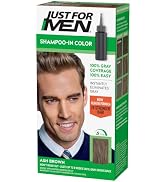 Just For Men Shampoo-In Color (Formerly Original Formula), Mens Hair Color with Keratin and Vitam...