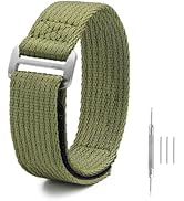 watchdives Nylon Watch Band 20mm 22mm Replacement Watch Straps Hook and Loop Fasteners Sport Watc...
